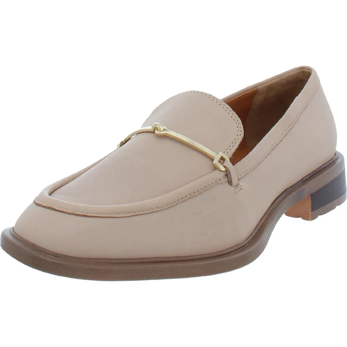 Franco Sarto Womens Eda Leather Slip On Loafers