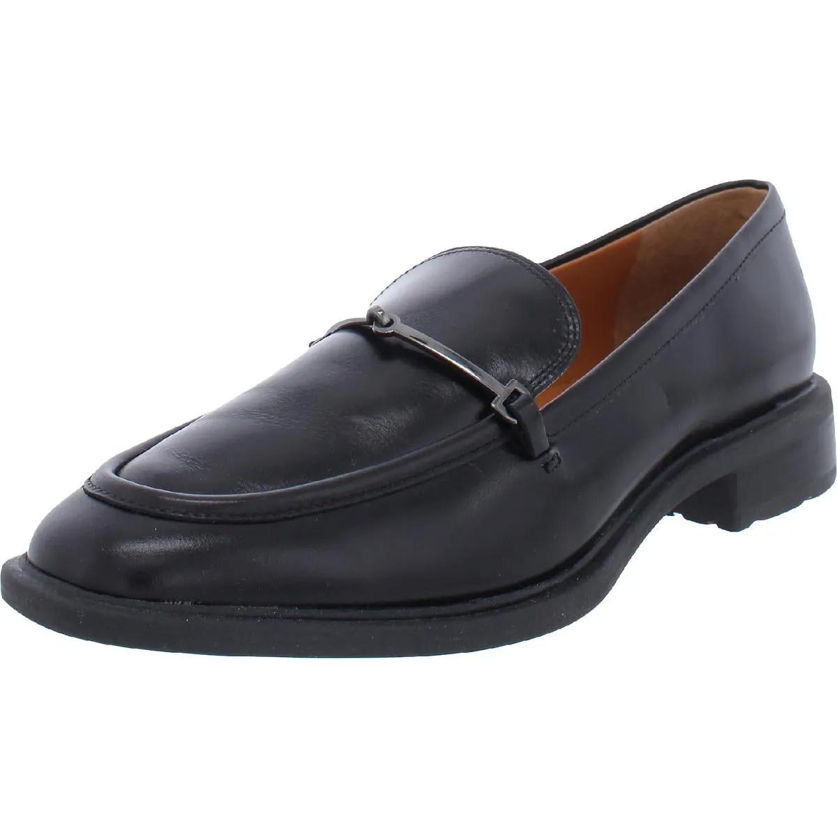 Franco Sarto Womens Eda Leather Slip On Loafers