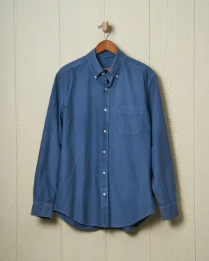 Garment Dyed Oxford Shirt in Weathered Navy