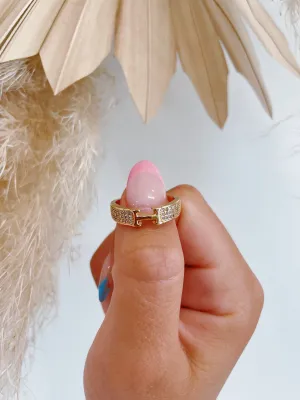 Golden Adjustable Ring - Water Resistant