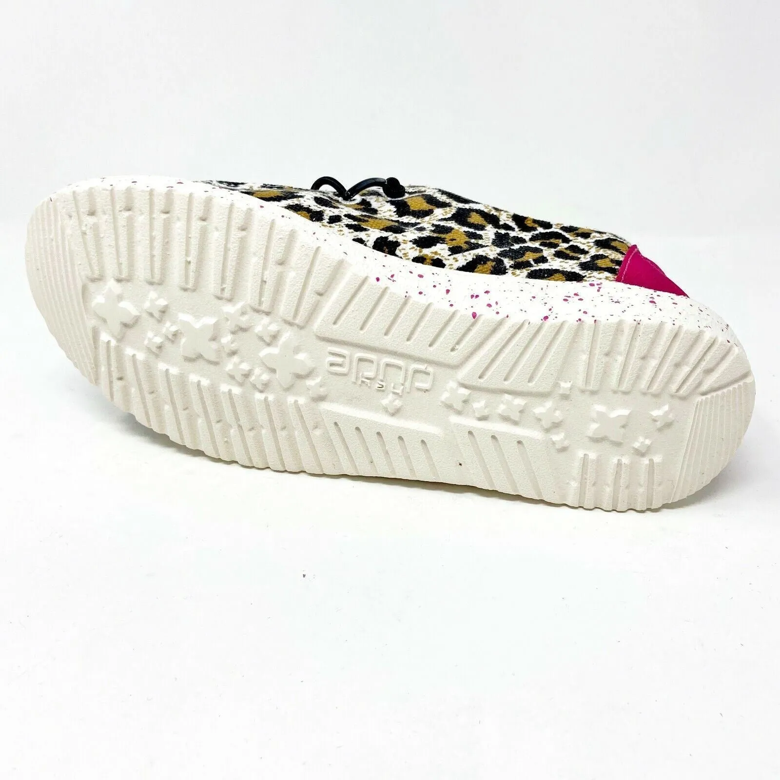 Hey Dude Wendy Cheetah Youth Slip On Walking Comfort Shoes