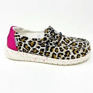 Hey Dude Wendy Cheetah Youth Slip On Walking Comfort Shoes