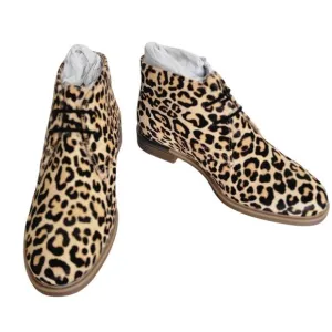 HUSH PUPPIES Haircalf Comfort Chukkas Leopard Women