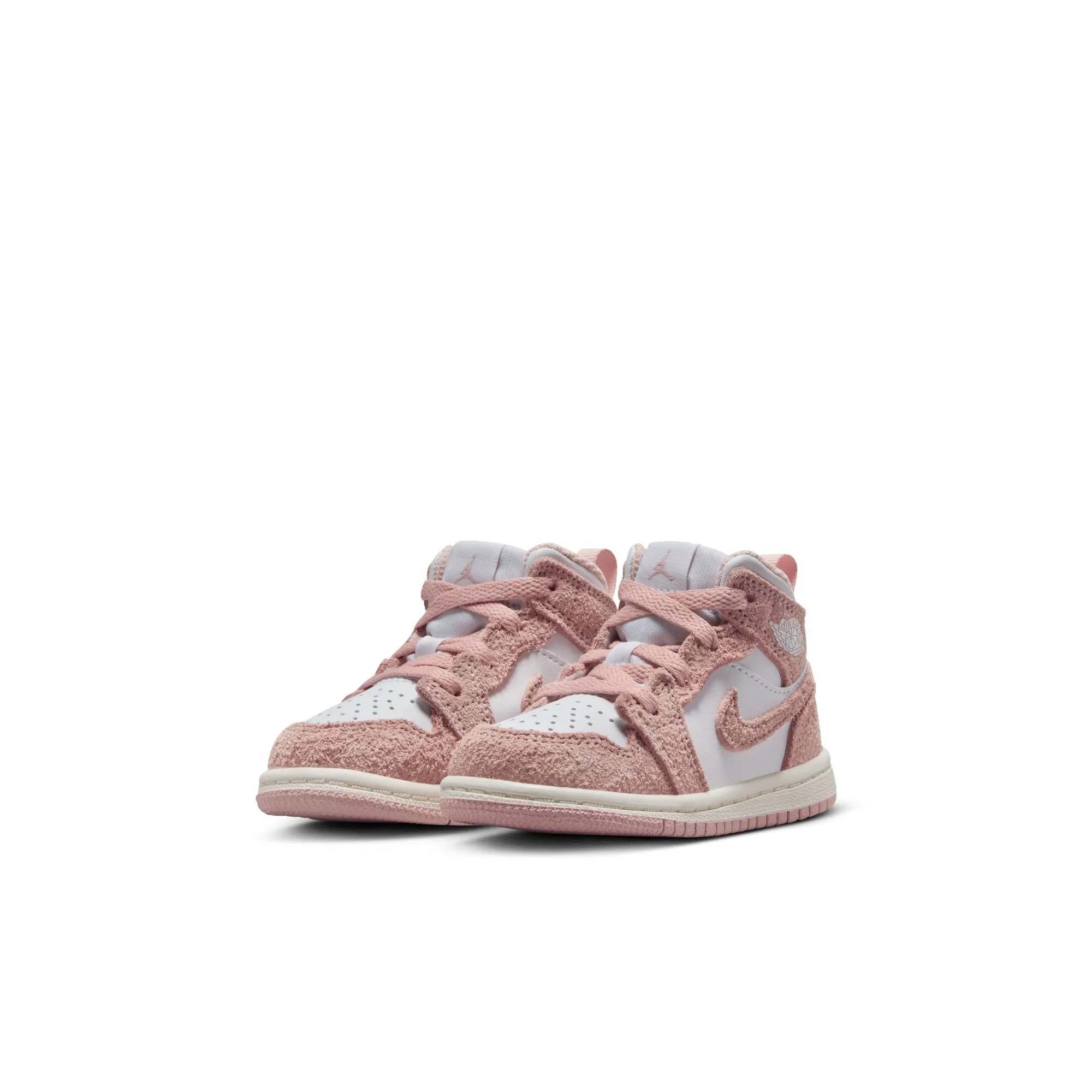 Jordan - Boy - TD Air Jordan 1 Mid SE - White/Legend Pink/Sail