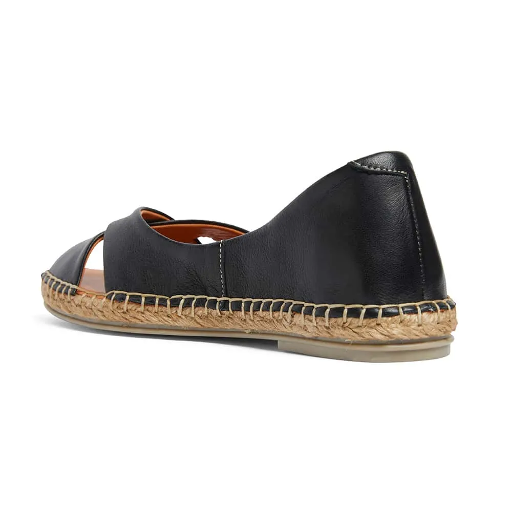 Kala Sandal in Black Leather