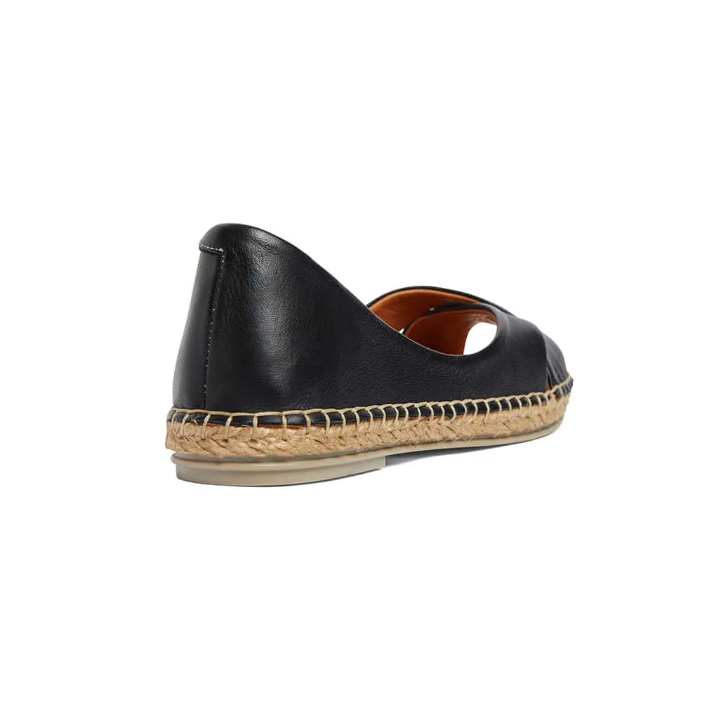 Kala Sandal in Black Leather
