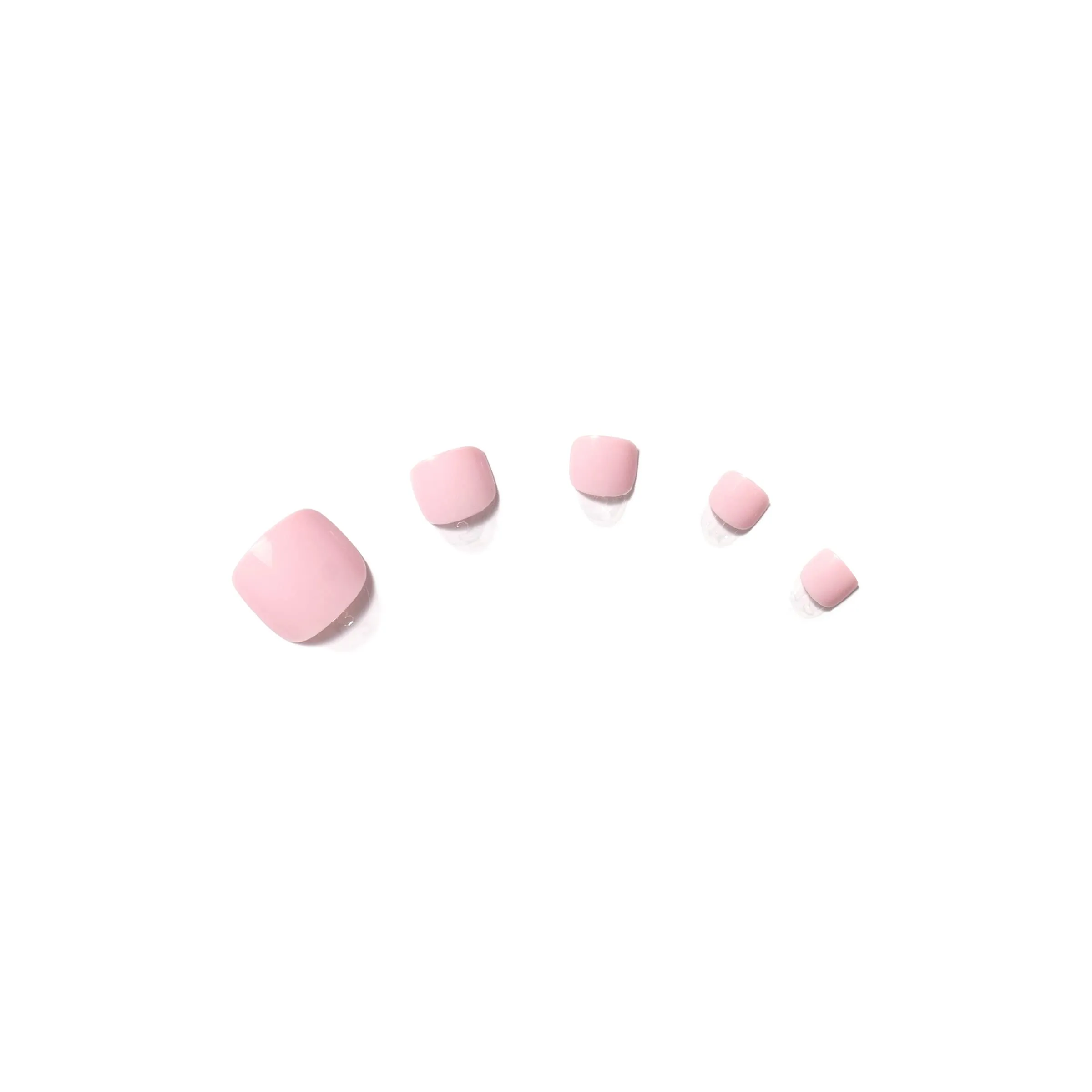 lala Nail - Press on Pedi Nail Tips-Toenail 24 Tabs (Cotton Candy)