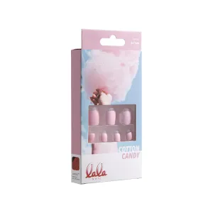 lala Nail - Press on Pedi Nail Tips-Toenail 24 Tabs (Cotton Candy)