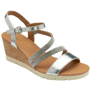 Lotus Wedge Sandal Goldie SILVER ULP275