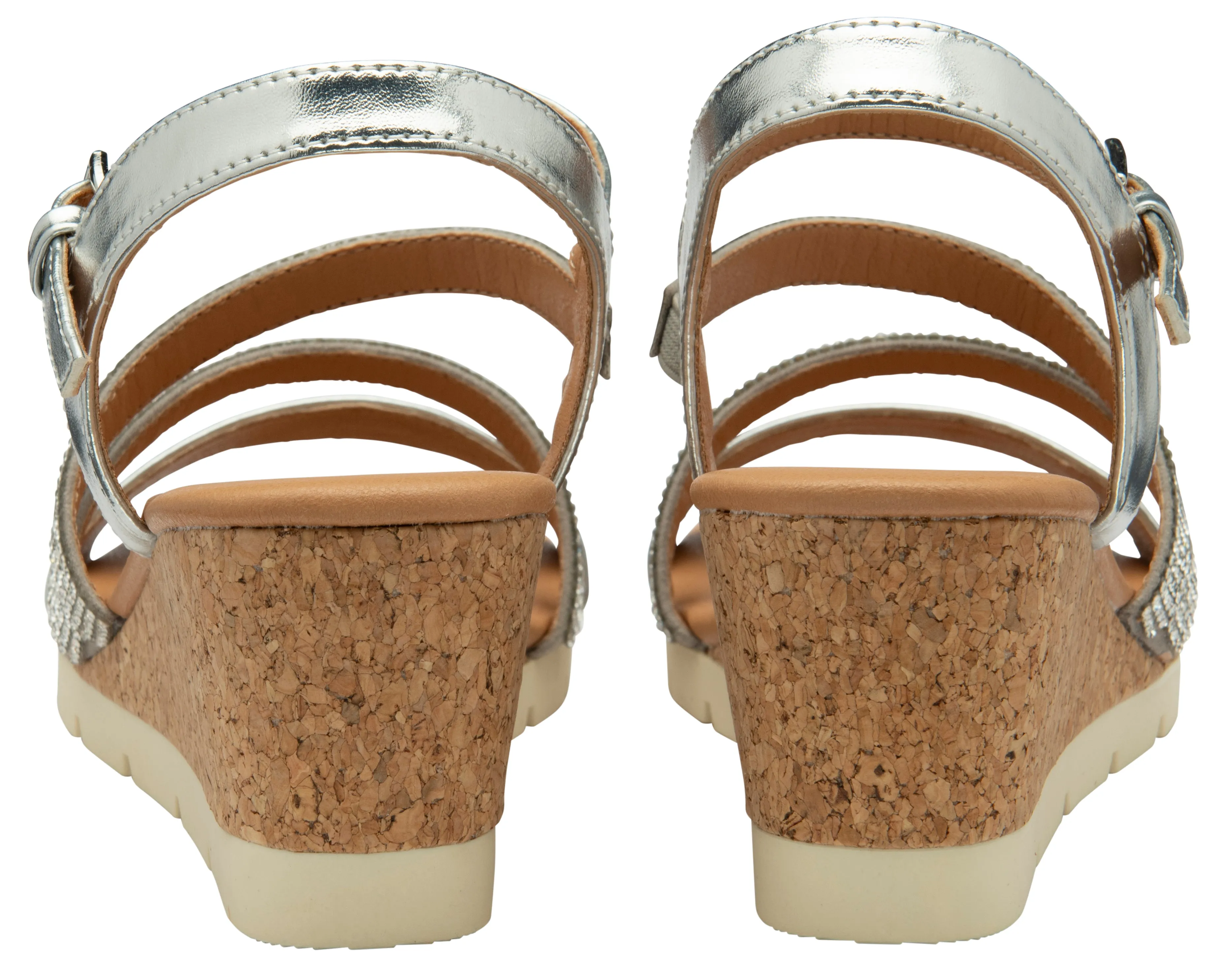 Lotus Wedge Sandal Goldie SILVER ULP275