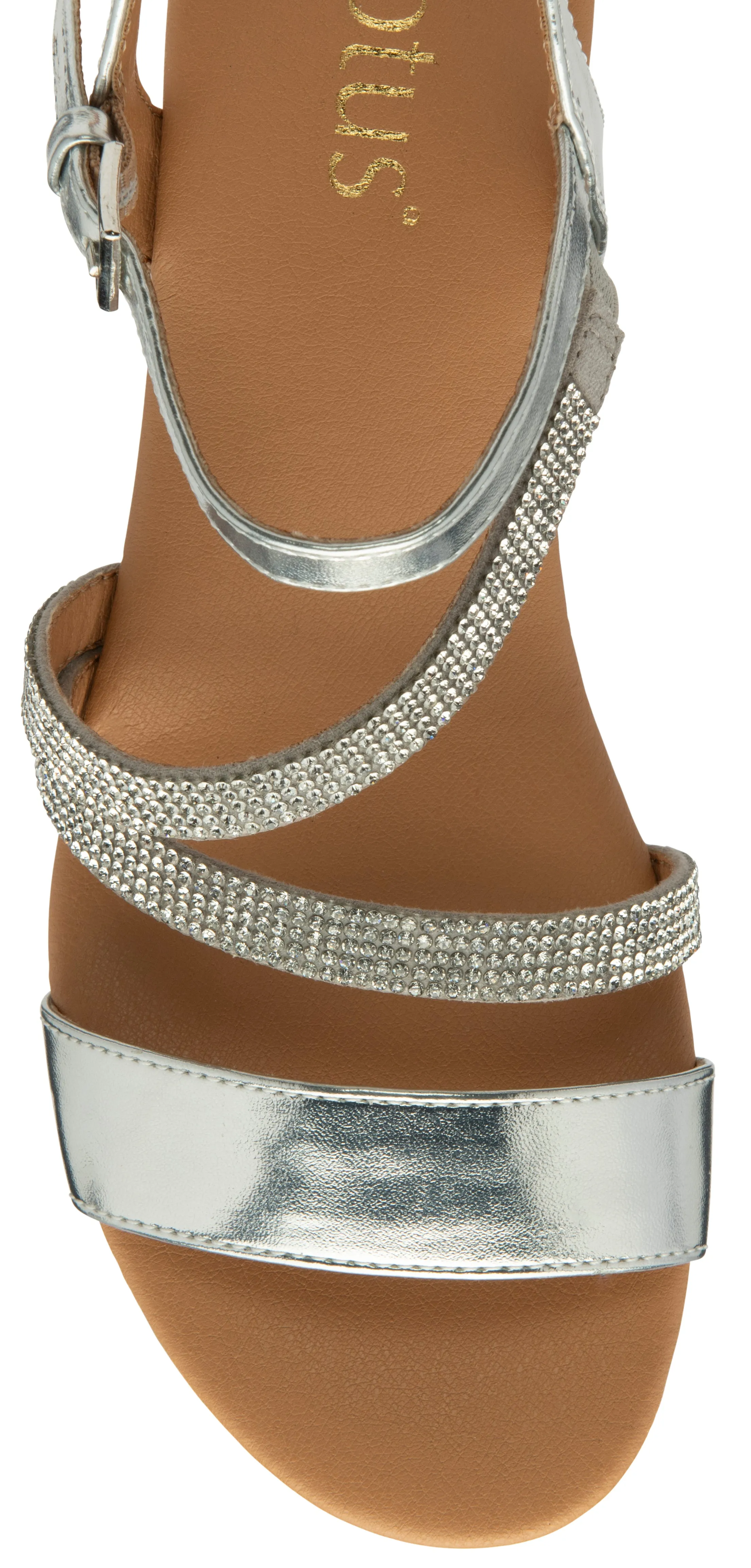 Lotus Wedge Sandal Goldie SILVER ULP275