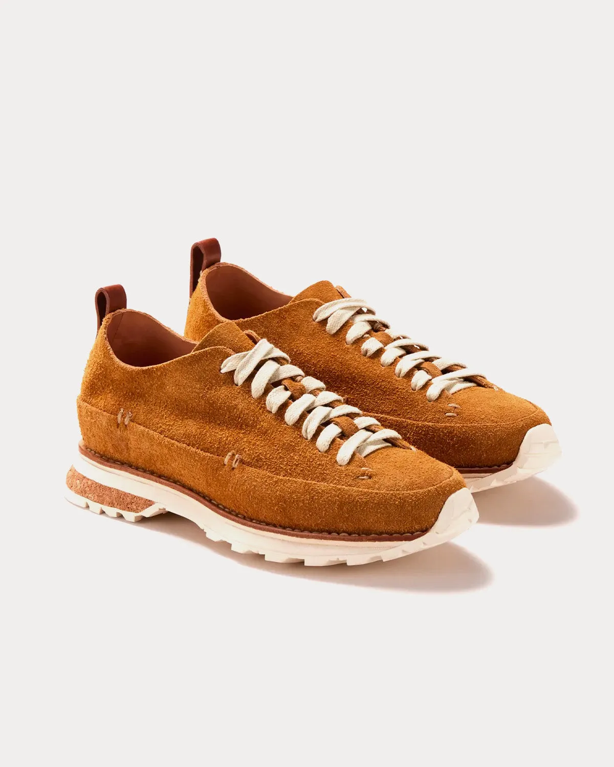 Lugged Runner Tan Low Top Sneakers