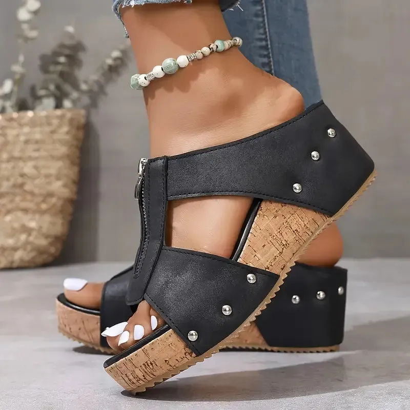 Nicole - Stylish Wedge Sandals