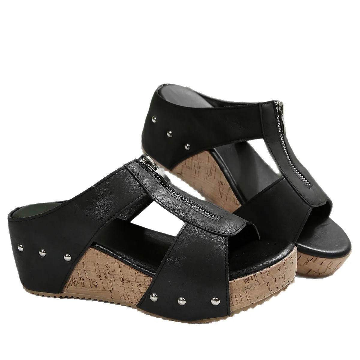 Nicole - Stylish Wedge Sandals