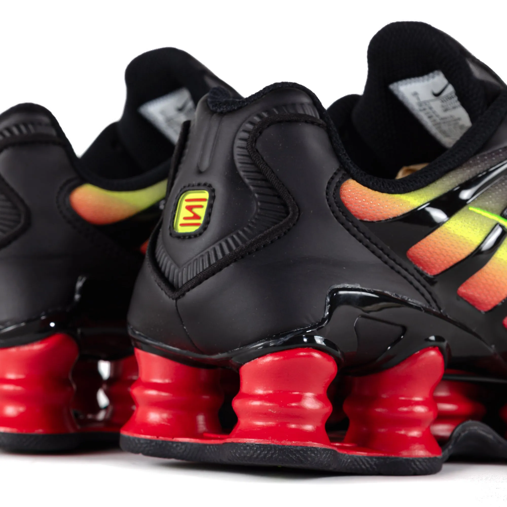 Nike Women's Shox TL Black/Black/Volt/Fire Red HJ9609-001