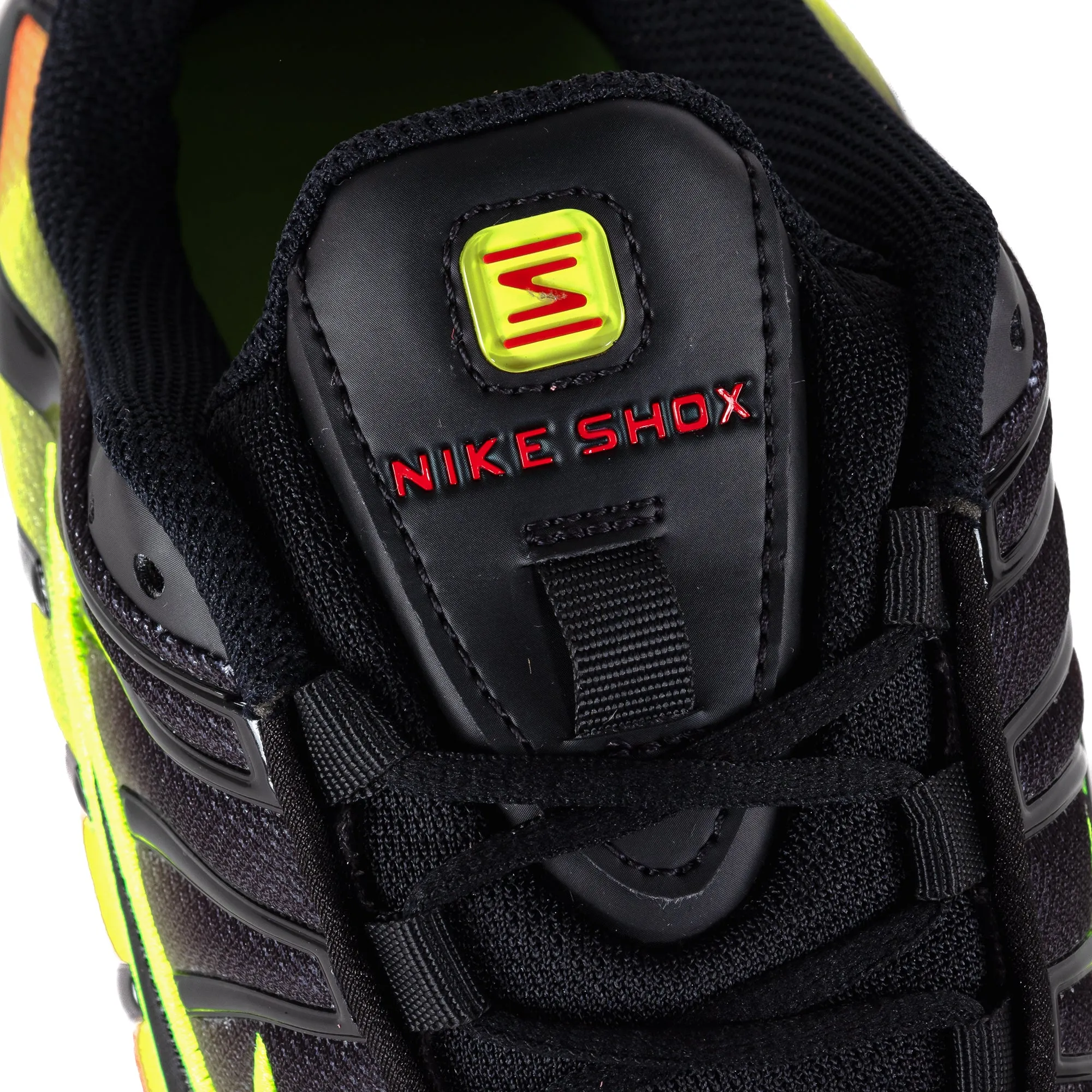 Nike Women's Shox TL Black/Black/Volt/Fire Red HJ9609-001