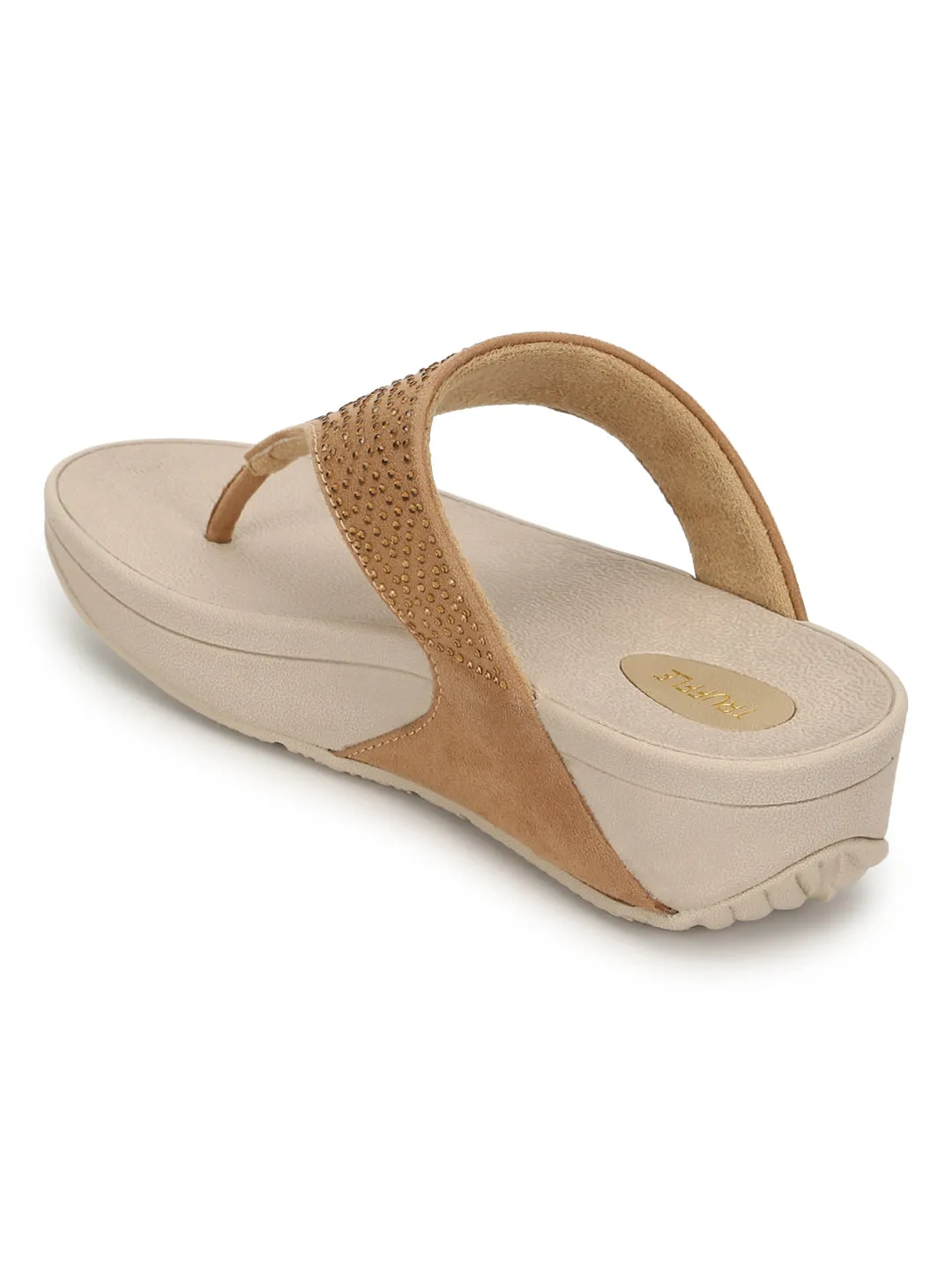 Nude Suede Comfort Flats (TC-CD-905-NUD)