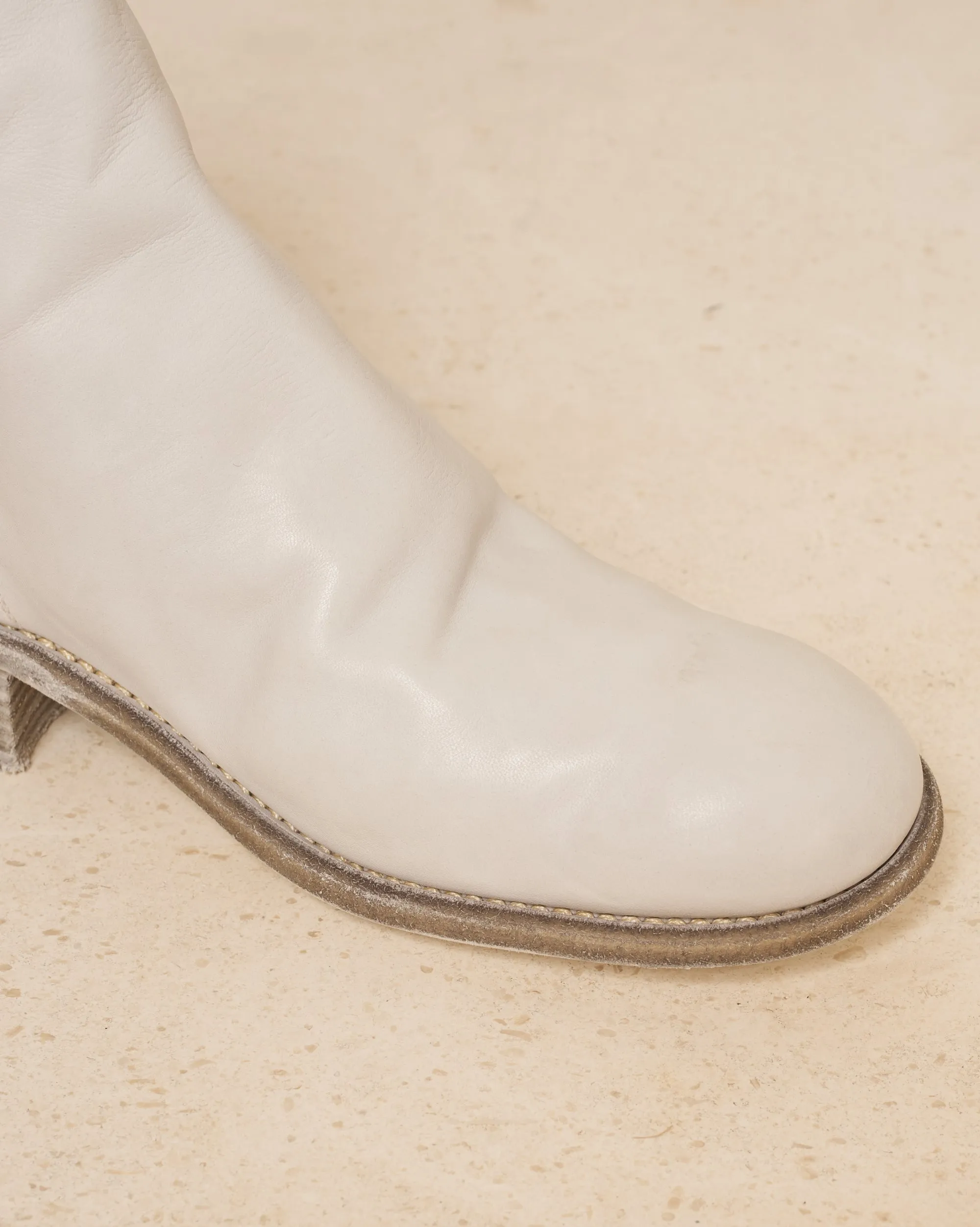 Oyster Grey 796 Back Zip Boots