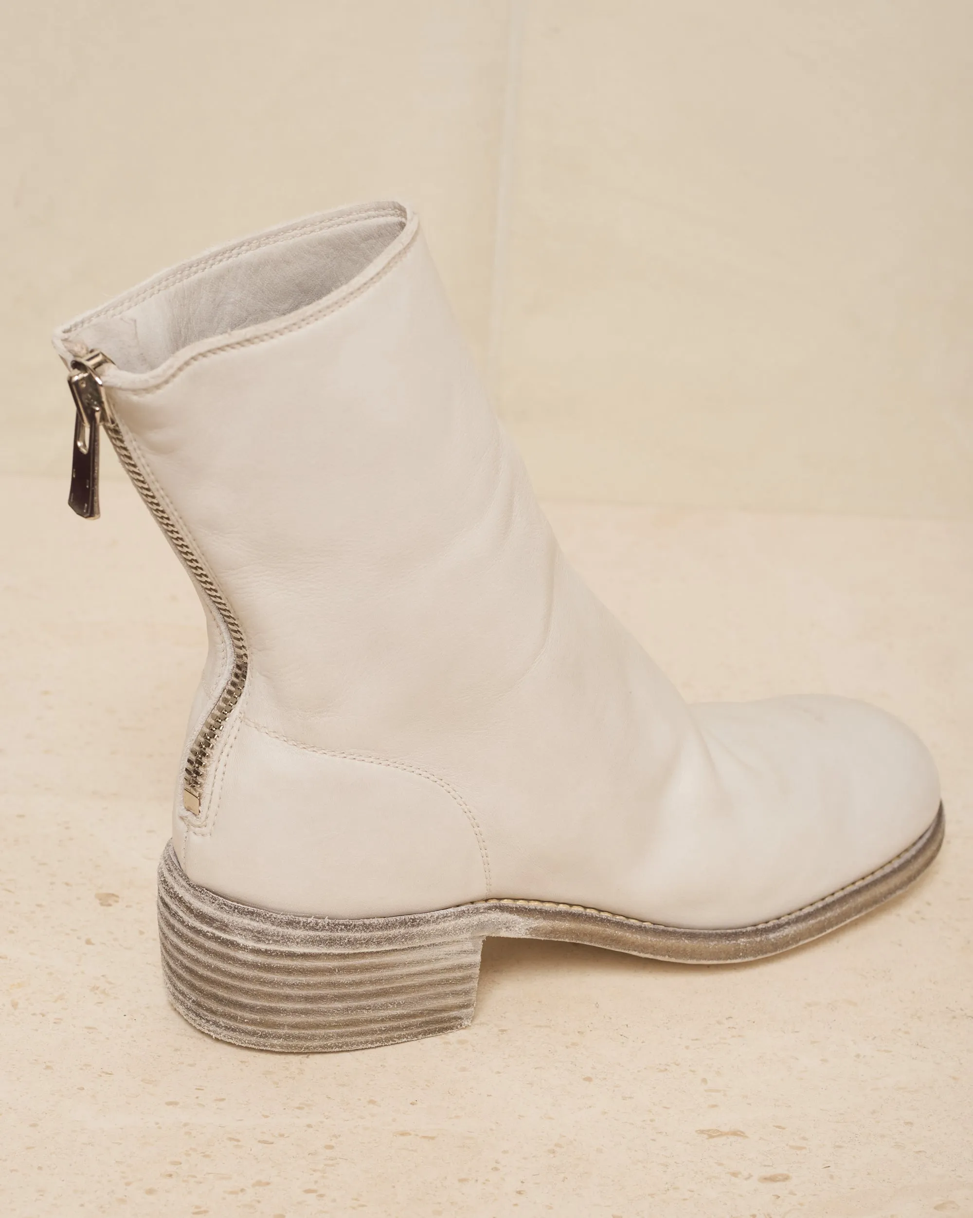 Oyster Grey 796 Back Zip Boots