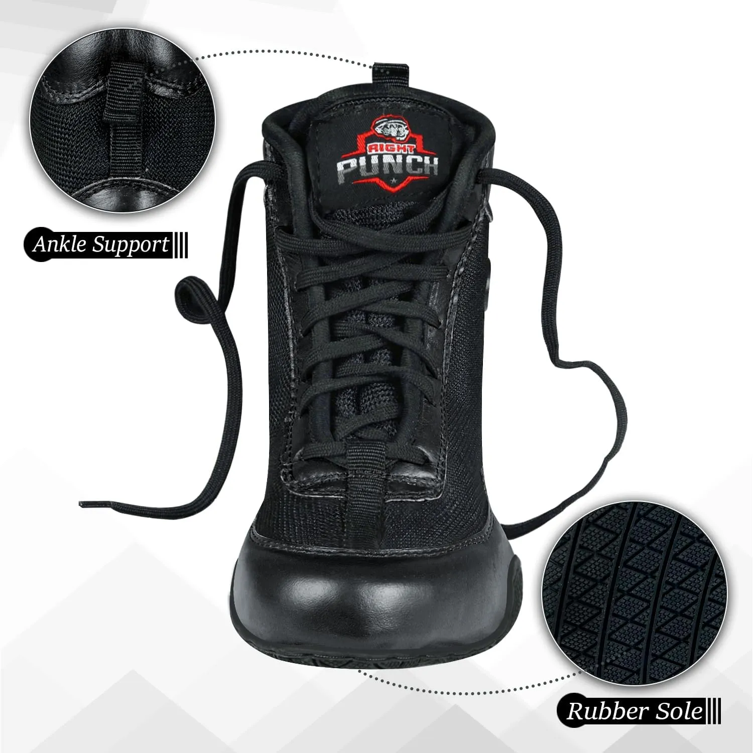 Professional Boxing Shoes Breathable Wrestling Shoes, Training Shoe for Adult & Youth Men Women Non Slip Rubber Sole Lightweight Boots