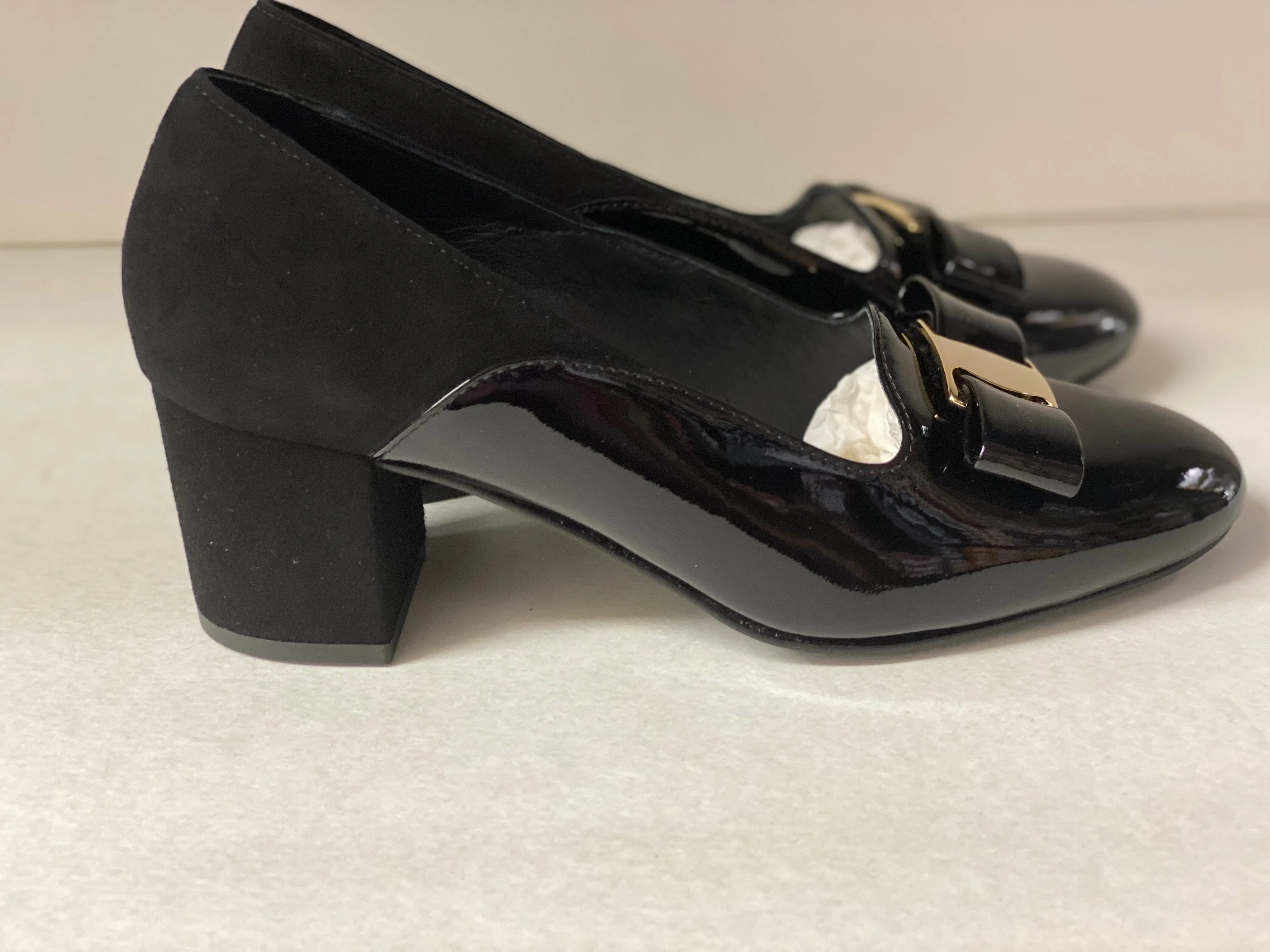 SALE Ovil Sabrine Double Bow Two Tone Pumps