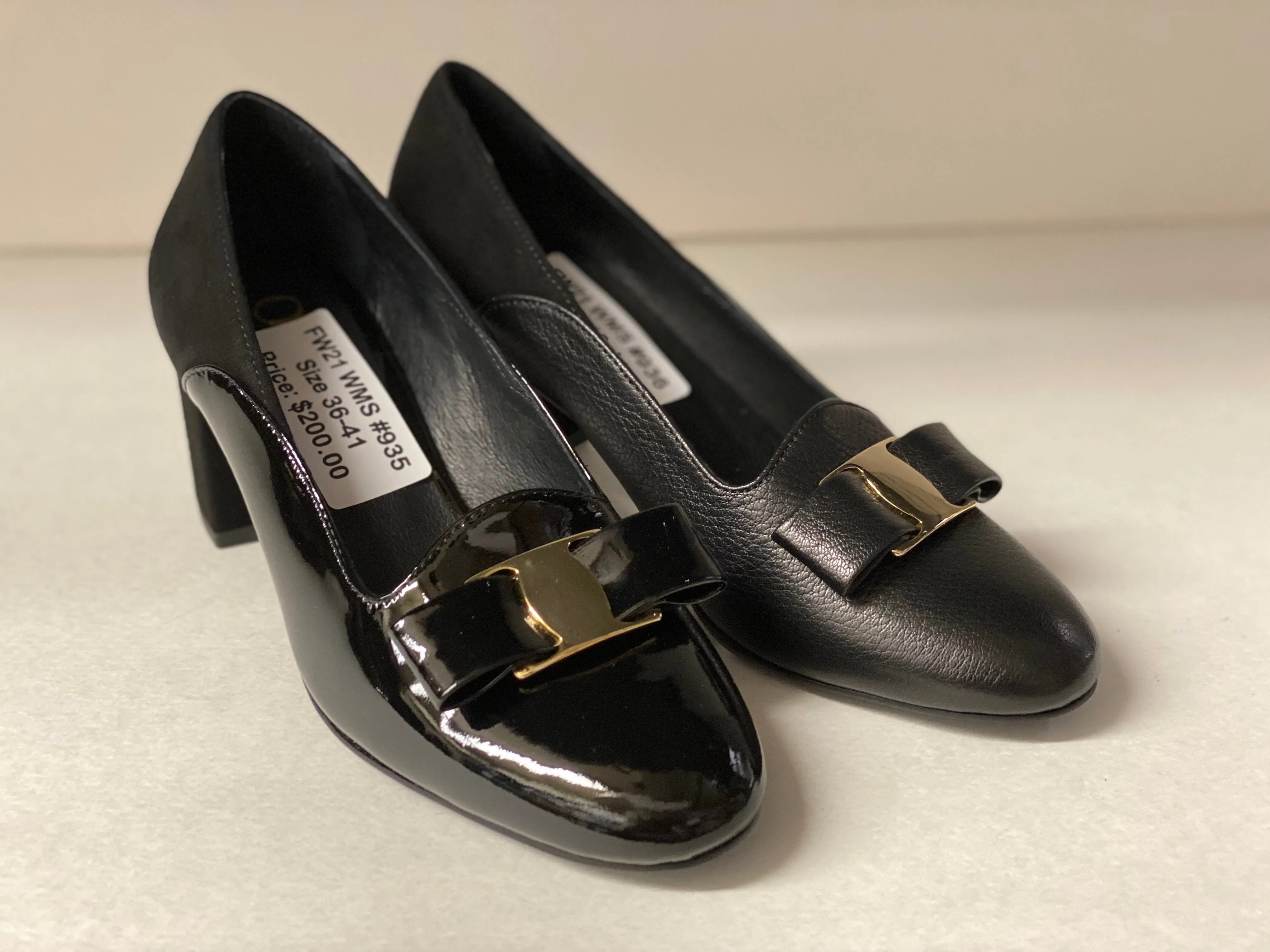 SALE Ovil Sabrine Double Bow Two Tone Pumps