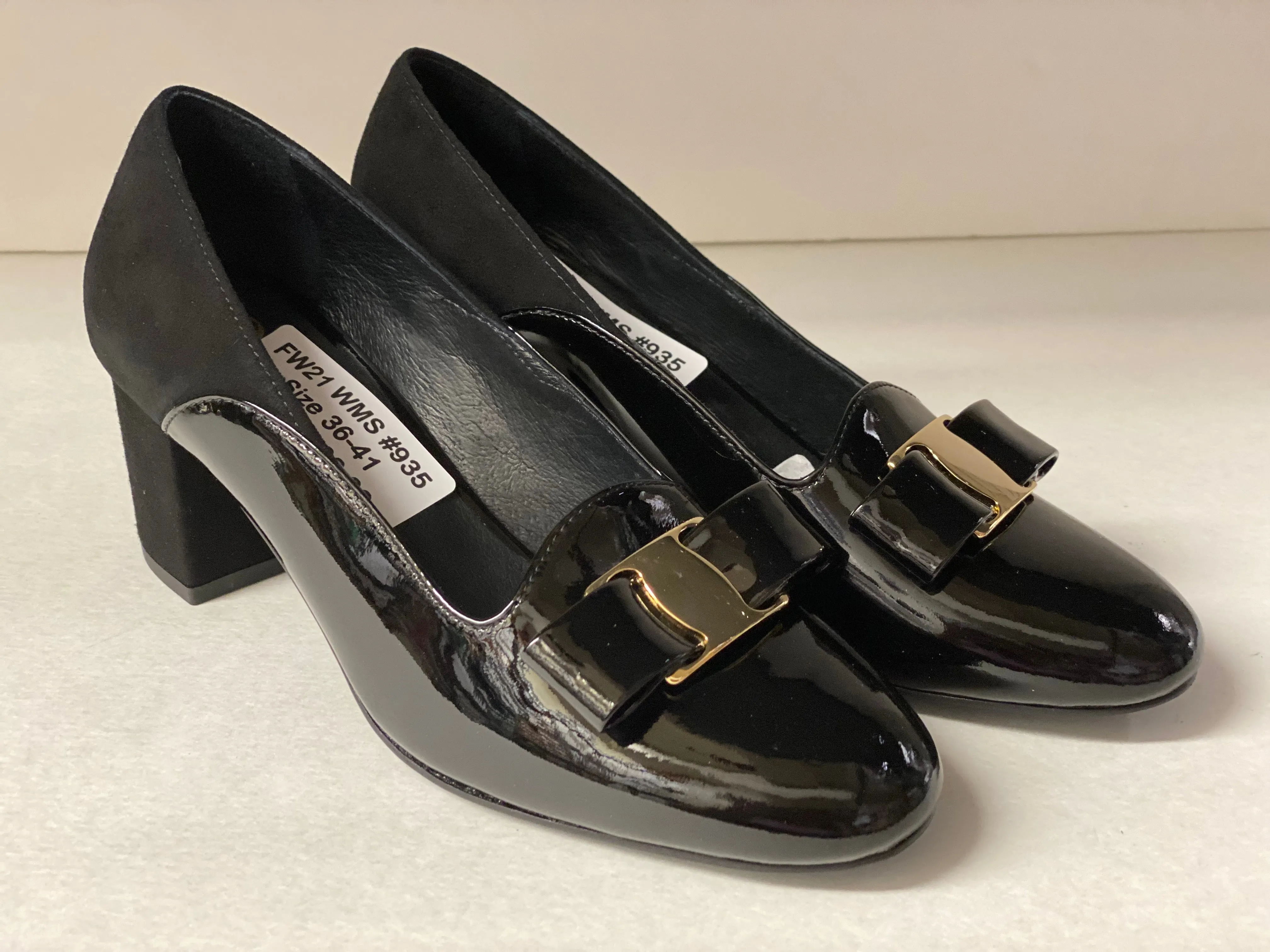 SALE Ovil Sabrine Double Bow Two Tone Pumps