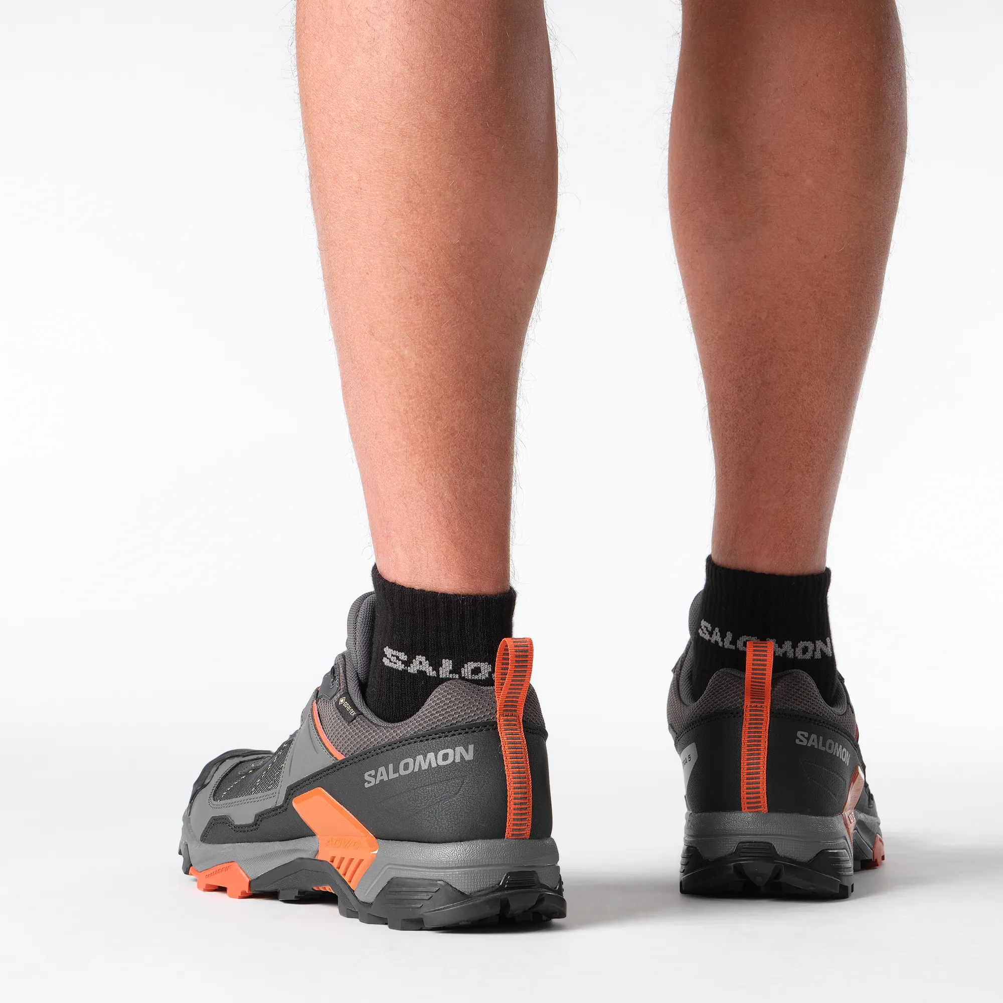 Salomon Men's X Ultra 5 Gore-Tex Trail Shoes (Asphalt/Castlerock/Burnt Ochre)