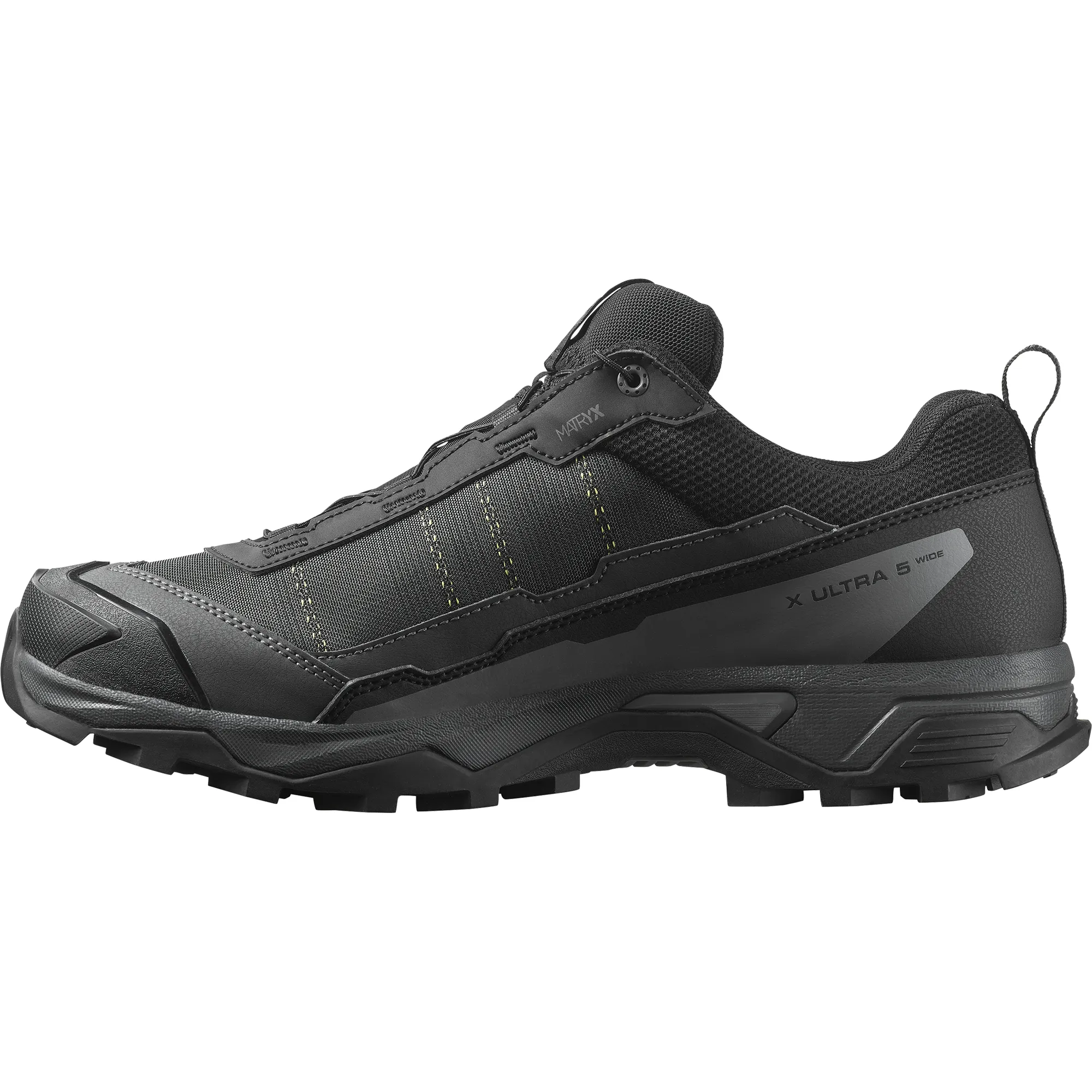 Salomon Men's X Ultra 5 Gore-Tex Trail Shoes - WIDE FIT (Black/Asphalt/Castlerock)