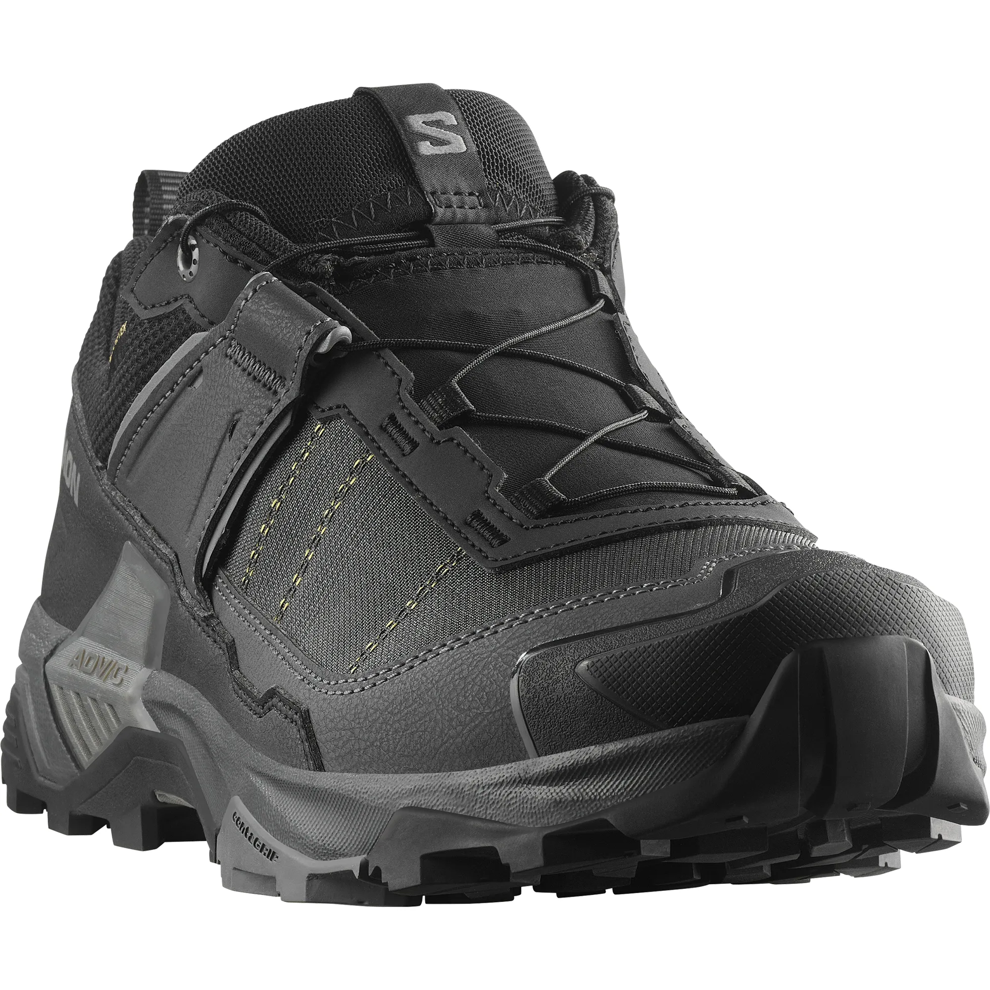 Salomon Men's X Ultra 5 Gore-Tex Trail Shoes - WIDE FIT (Black/Asphalt/Castlerock)
