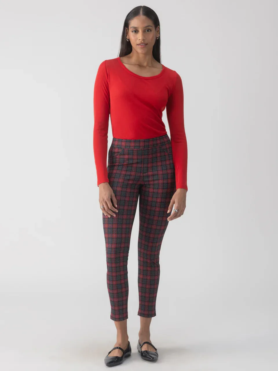 Sanctuary Runway Legging Mars Red Check