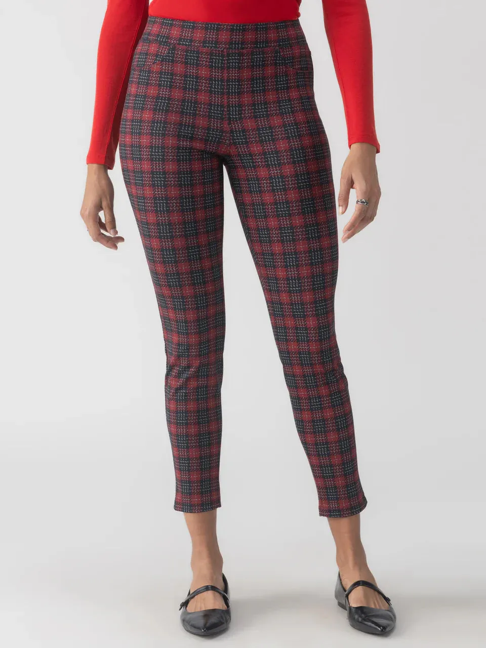 Sanctuary Runway Legging Mars Red Check