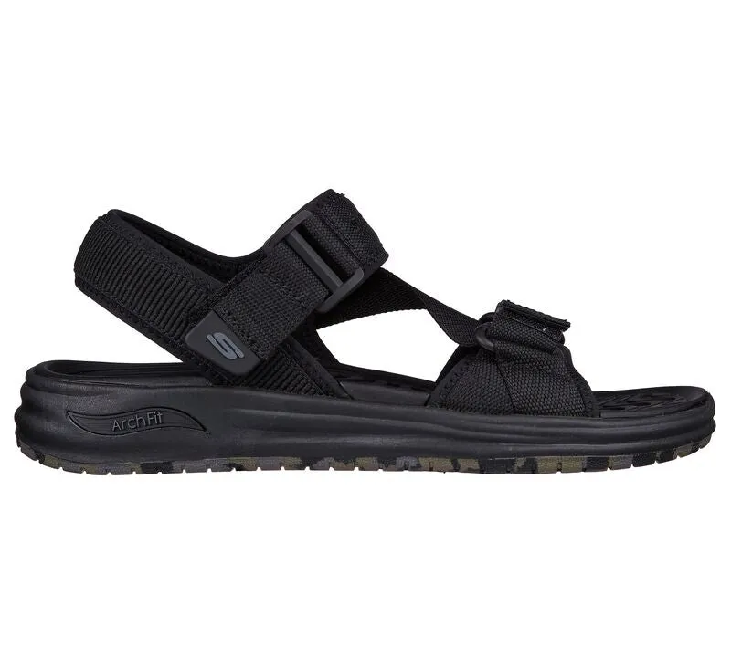 Skechers Men's Arch Fit Melo SD - Dade Summer Sandal 204592 (Black)