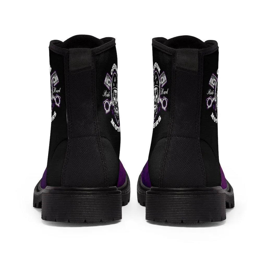 Skull Purple Boots