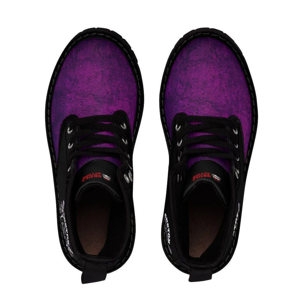 Skull Purple Boots