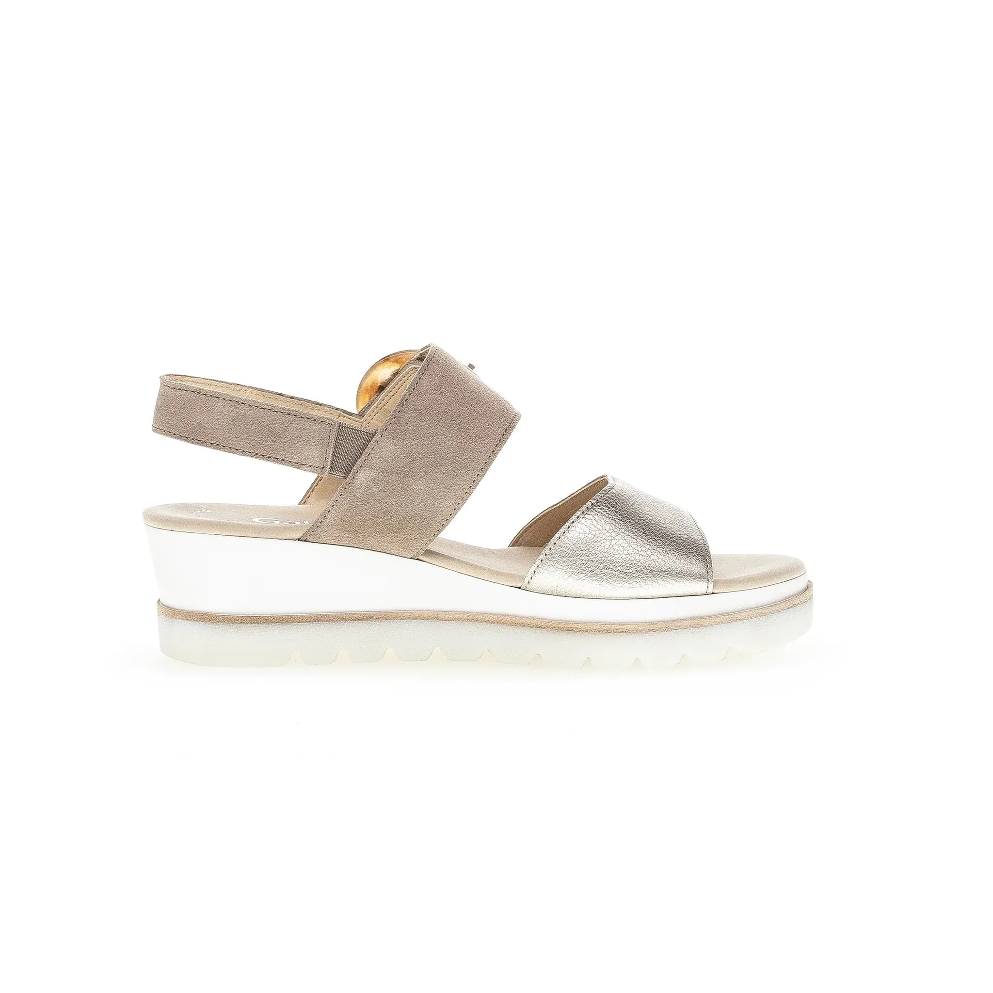 Slingback Platform Wedge Sandal - Puder