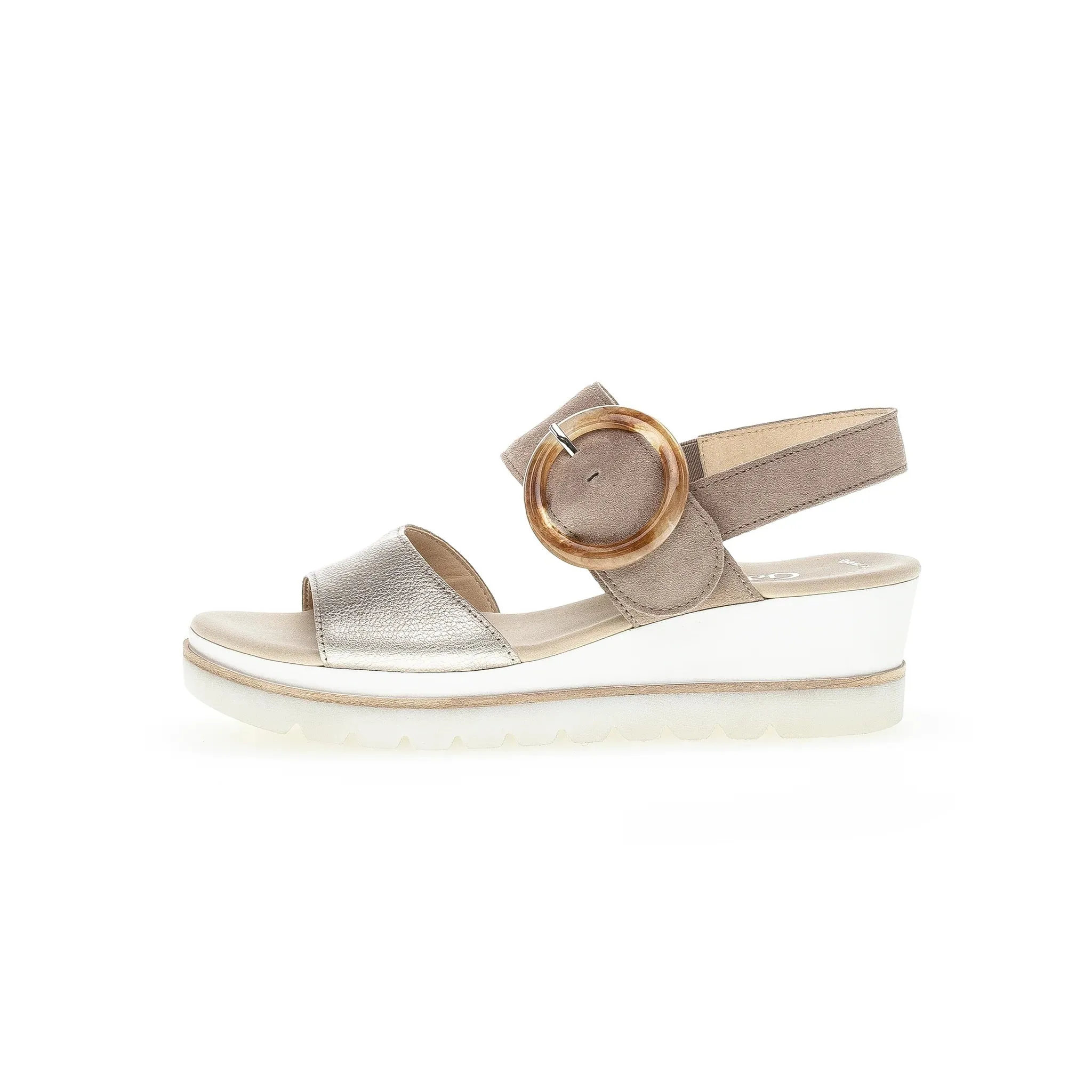 Slingback Platform Wedge Sandal - Puder