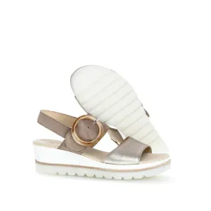 Slingback Platform Wedge Sandal - Puder