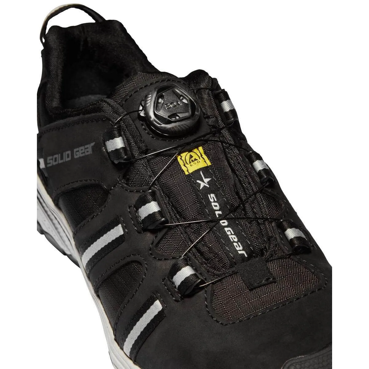 Solid Gear by Snickers 80003 Vapor 2.0 Cordura Ripstop BOA Compoiste Toe ESD S3 Wide Fit Safety Trainer Shoes