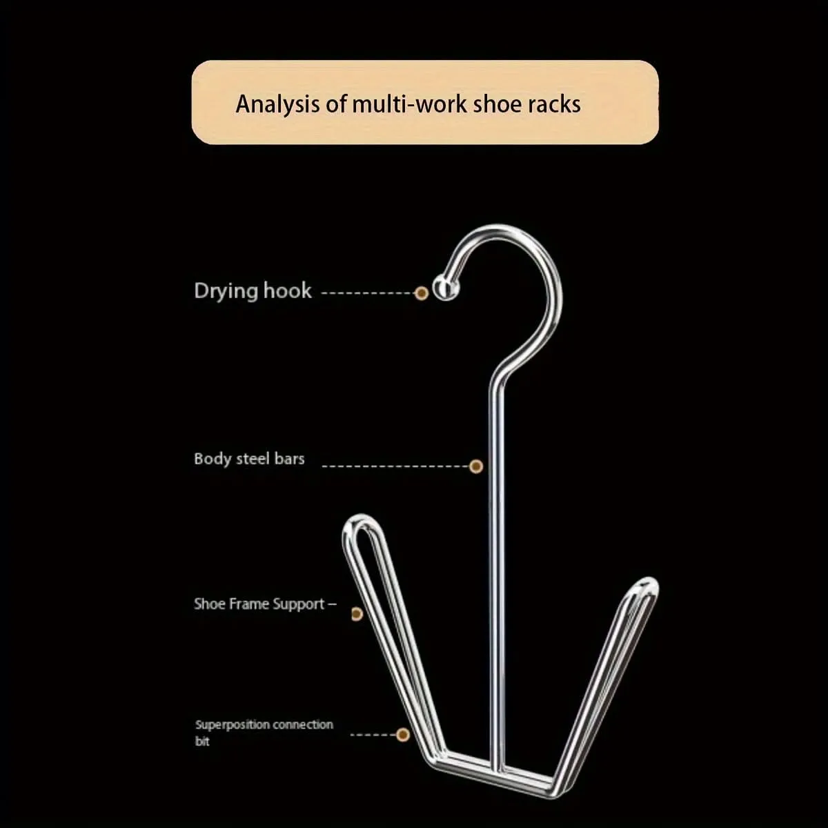 Stainless Steel Shoe Hook – Space-Saving