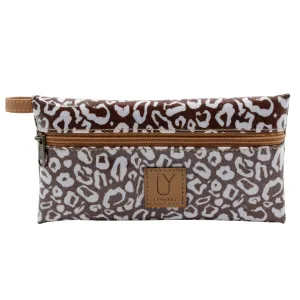 Stationery Pouch - African Footprint White
