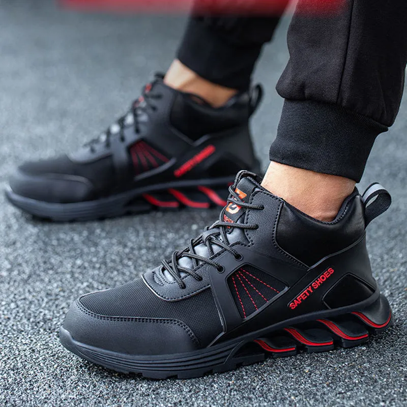 Steel Toe Shoes for Men Women Work Sneakers Lightweight Comfortable Safety On Puncture Slip Proof Indestructible Footwear Shoe