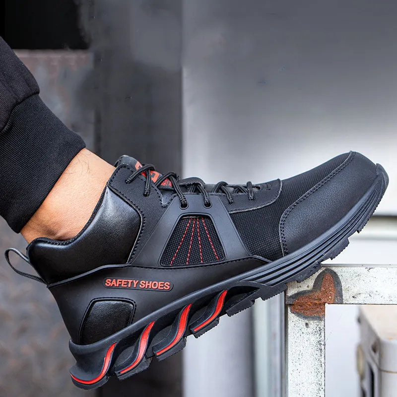 Steel Toe Shoes for Men Women Work Sneakers Lightweight Comfortable Safety On Puncture Slip Proof Indestructible Footwear Shoe