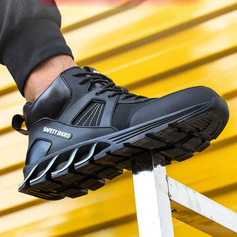 Steel Toe Shoes for Men Women Work Sneakers Lightweight Comfortable Safety On Puncture Slip Proof Indestructible Footwear Shoe