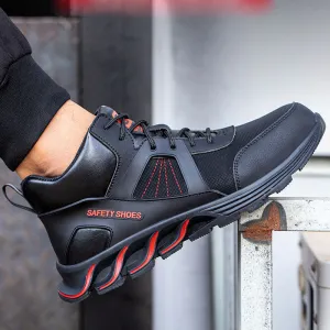 Steel Toe Shoes for Men Women Work Sneakers Lightweight Comfortable Safety On Puncture Slip Proof Indestructible Footwear Shoe