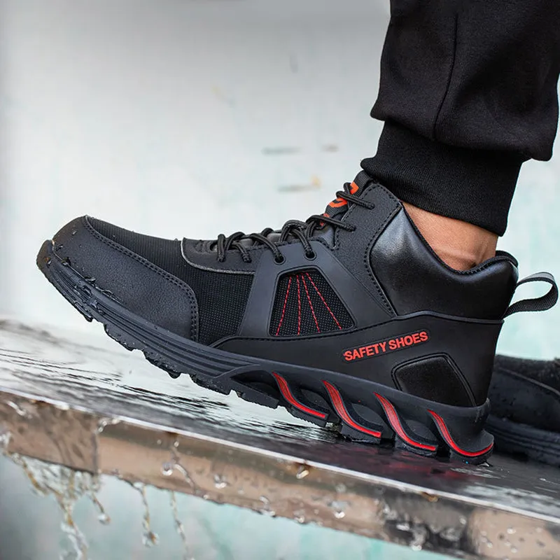 Steel Toe Shoes for Men Women Work Sneakers Lightweight Comfortable Safety On Puncture Slip Proof Indestructible Footwear Shoe