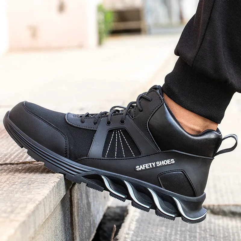Steel Toe Shoes for Men Women Work Sneakers Lightweight Comfortable Safety On Puncture Slip Proof Indestructible Footwear Shoe