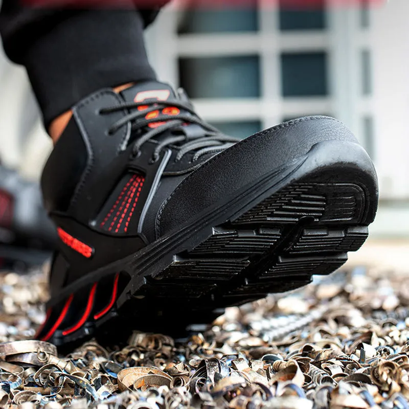 Steel Toe Shoes for Men Women Work Sneakers Lightweight Comfortable Safety On Puncture Slip Proof Indestructible Footwear Shoe
