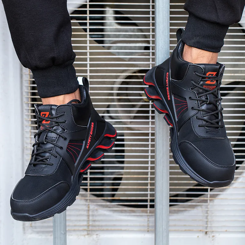 Steel Toe Shoes for Men Women Work Sneakers Lightweight Comfortable Safety On Puncture Slip Proof Indestructible Footwear Shoe