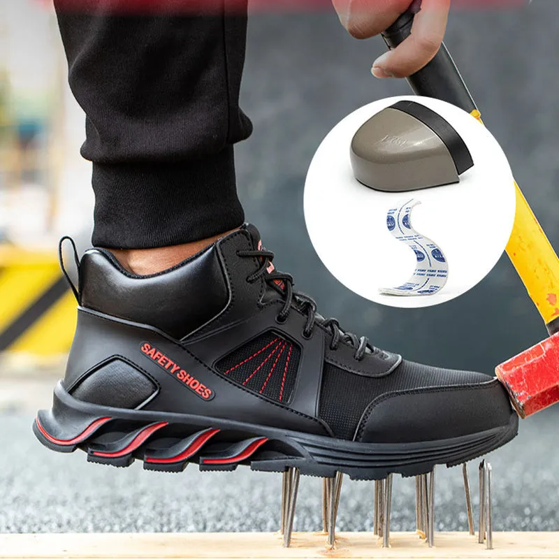 Steel Toe Shoes for Men Women Work Sneakers Lightweight Comfortable Safety On Puncture Slip Proof Indestructible Footwear Shoe